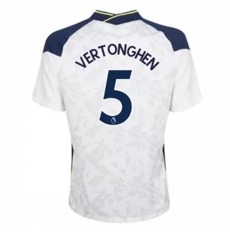 Tottenham Hotspur Home Kit Soccer Jersey VERTONGHEN 5 2020/21